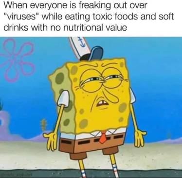 sponge bob crappy food