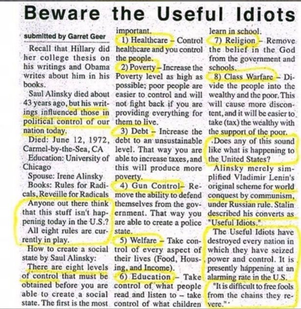 Alinsky Rules for Radicals