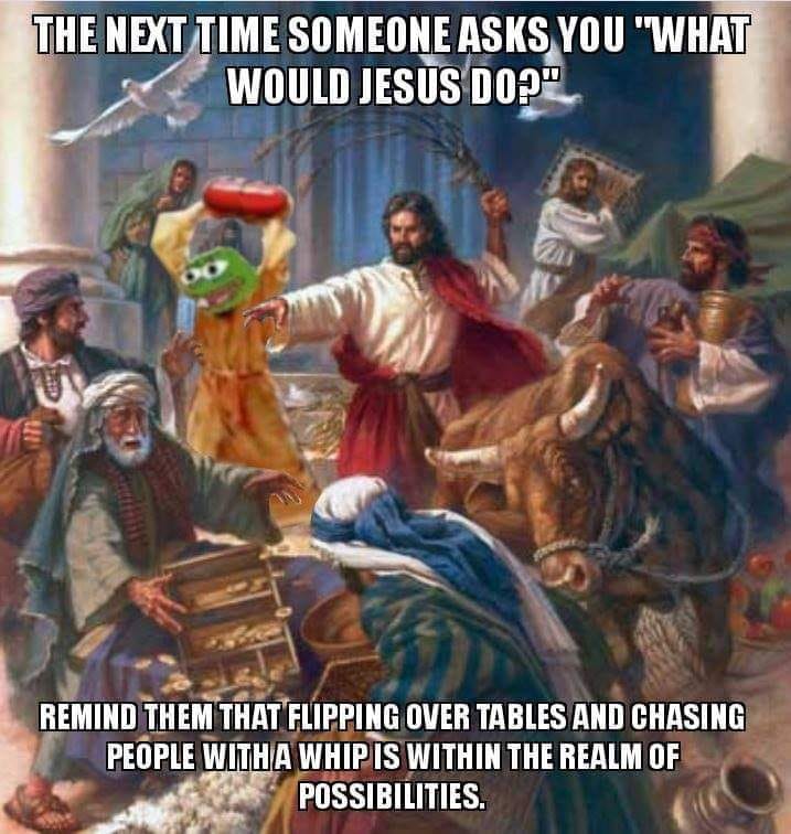Jesus and Kek Driving Em OUT