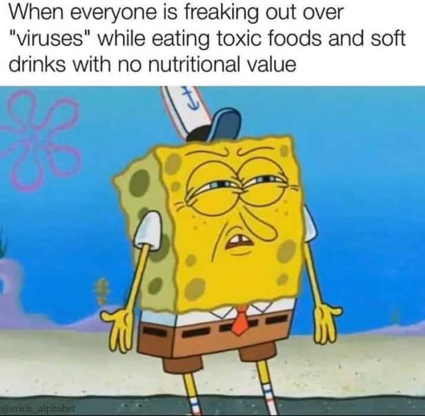 sponge bob crappy food