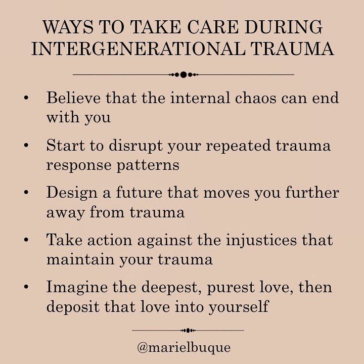 Intergenerational Trauma Healing