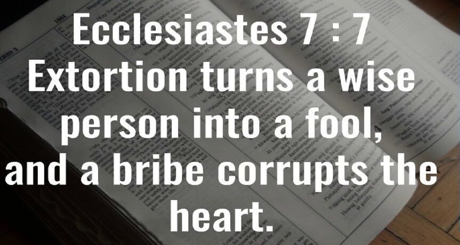 Ecclesiastes-7-7-1 - Exortion