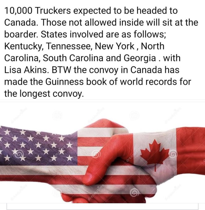 Canadian Convoy 1 US Truckers